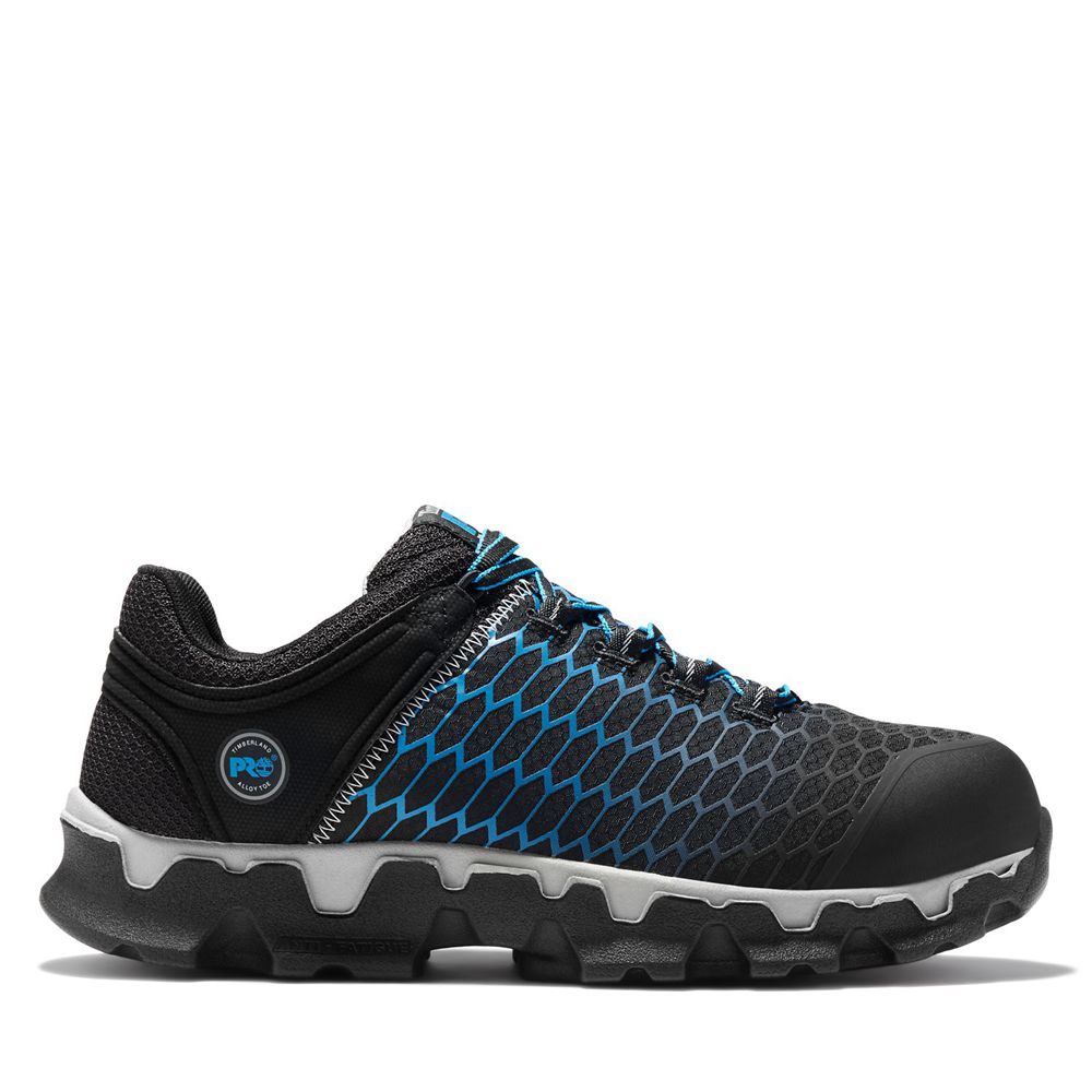 Zapatos de Trabajo Timberland Argentina Hombre - Pro® Powertrain Sport Alloy Toe Eh - Negras/Azules